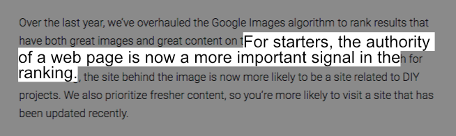 Google vil fremhæve billeder fra autoritære websider - billede SEO